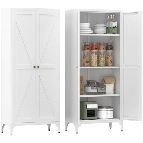 65 H Kitchen Storage Cabinet Food Pantry Cabinet With Barn | Desertcart ...