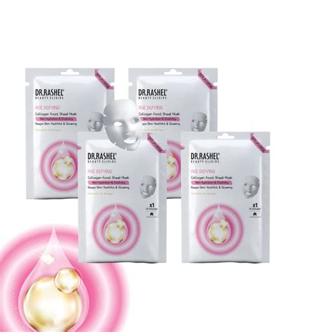 DR.RASHEL Age Defying Face Sheet Mask With Serum For Women and Men ...