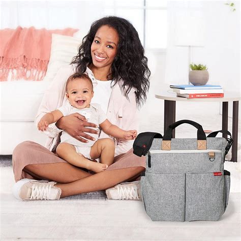 Buy Skip Hop Duo Signature Grey Melange - Diaper Bags For Ages 0-2 ...