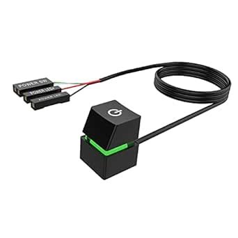 Merishopp Remote Switches with Cables PC Motherboard Power Button for ...