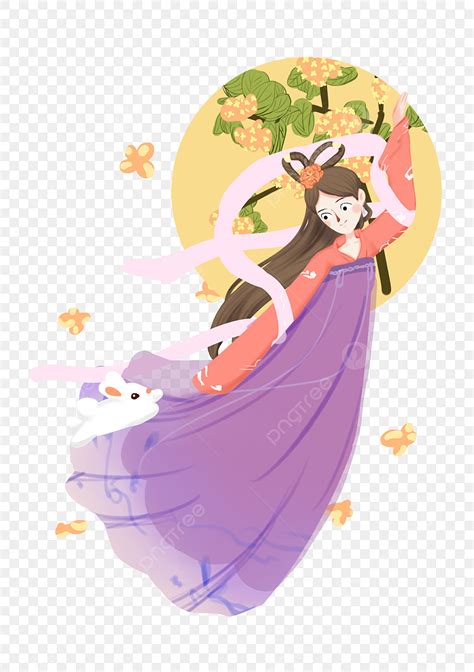 Mid Autumn Festival Moon Rabbit Hand Painted Jade Rabbit PNG, Vector, PSD, and Clipart With ...