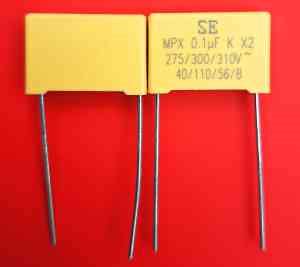 0.33uF Capacitor 280V/310V X2 Film Polyester Box