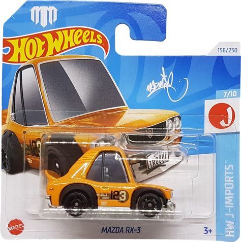 Hot Wheels Mazda RX 3 HW J Imports Ages 3 and Up (Yellow) : Amazon.in ...