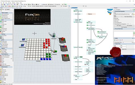 Flexsim Simulation 的图像结果
