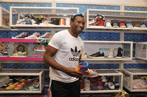 Kieron Pollard at a meet and greet session with kids at Adidas Store in ...