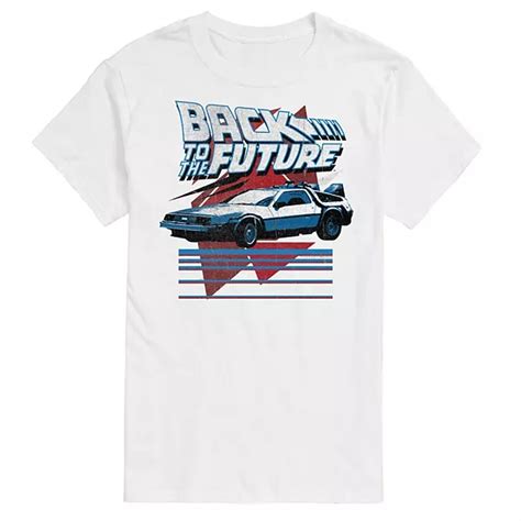 Big & Tall Back to the Future Retro Delorean Graphic Tee