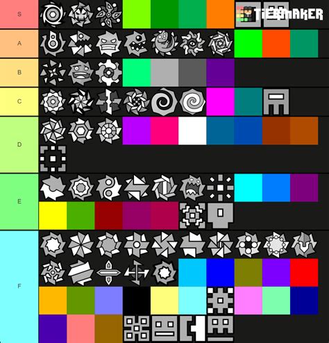 Geometry Dash All Icons Tier List (Community Rankings) - TierMaker