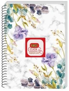 First Click Students 6 Subject Spiral Notebooks Wirobound 200 Pages 1 ...