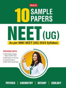 MTG NEET 10 Sample Papers as per NMC NEET UG 2024 Syllabus | NEET Mock ...