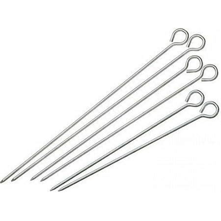 Dynore Stainless Steel 12 Inch Barbeque Rods- Set of 6 : Amazon.in ...