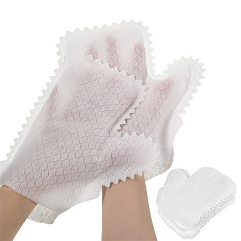 60 Pieces White Microfiber Dusting Gloves Artisan Dusting Mitt ...
