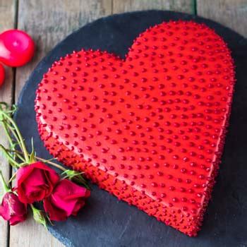 Valentines Day Red Heart Shape Cake Online | Just Bake