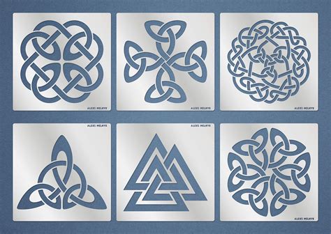 Buy Aleks Melnyk #115 Metal Stencils/Celtic Knot/Wicca, Irish Stencils ...