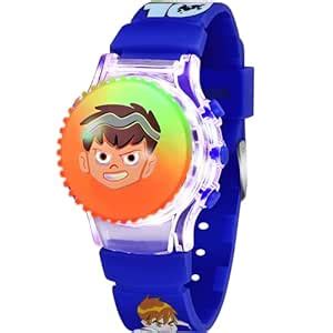 Buy CLOUDWOOD Action Figure Based Rotating Top LED Digital Boys ...
