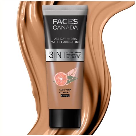 Buy FACESCANADA All Day Hydra Matte Cream Foundation-Mini|3-In-1 ...