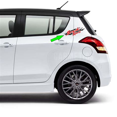 CarMetics Suzuki Sports car Sticker for Swift Baleno Brezza Ertiga ...
