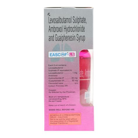 Eascof-LS Sugar Free Strawberry Raspberry Menthol Syrup 100 ml Price ...