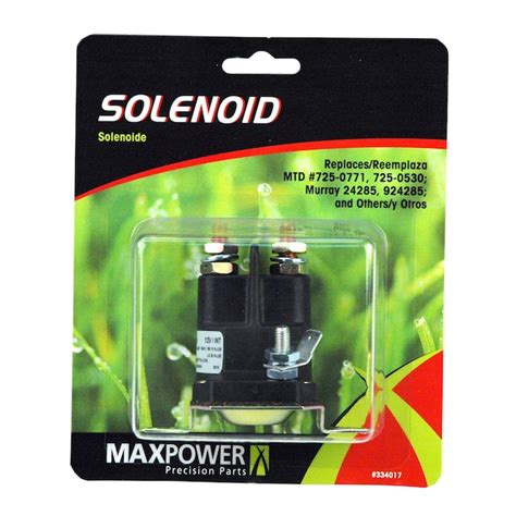 MaxPower Solenoid for Riding Mower (Fits Universal Deck Size) 334017 at ...