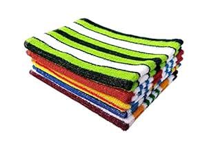 Space Fly Knitted Striped Pure Cotton Hand Towels Soft and High ...