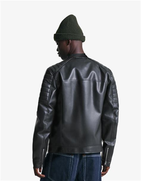 Leather effect jacket - Men | Bershka