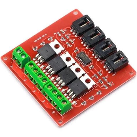 4 Channel IRF540 Isolation Power Module Electronic Block MOSFET Switch ...