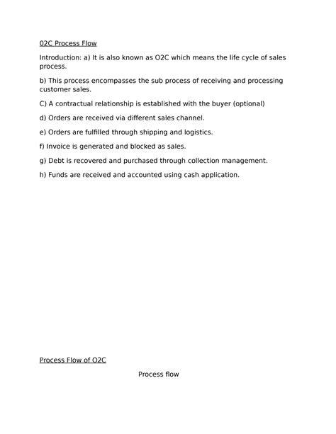 Image result for O2C Process Activity Table
