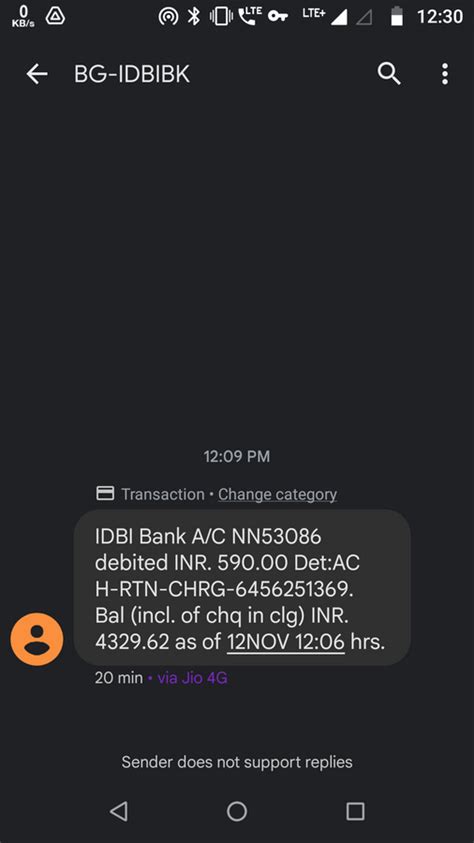 IDBI Bank — Det:ACH-RTN-CHRG-[protected] Refund