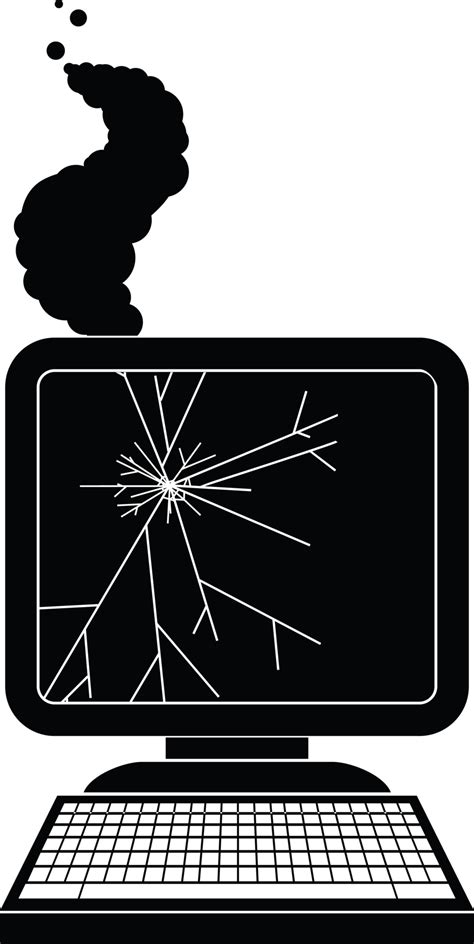 Cartoon Icon Broken Computer 的图像结果