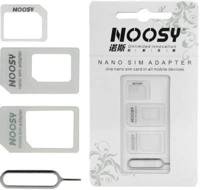 5 in 1 Nano SIM Card to Micro Standard Adapter/Pack of 2 / Converter ...