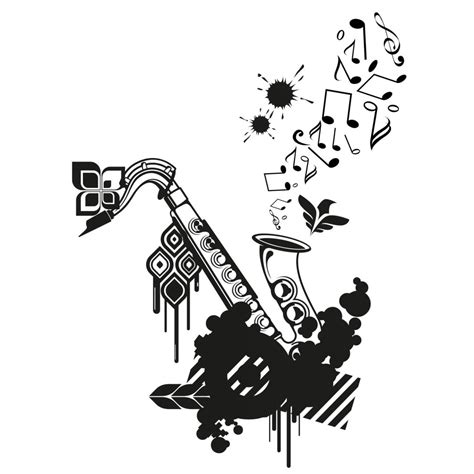 Saxophone Wall sticker | wall-art.com