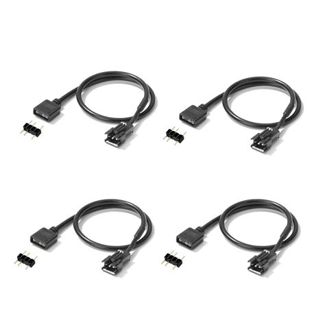 5V 3Pin ARGB Extension Cable,Motherboard Port to SM3P 1-to-1 Male ARGB ...