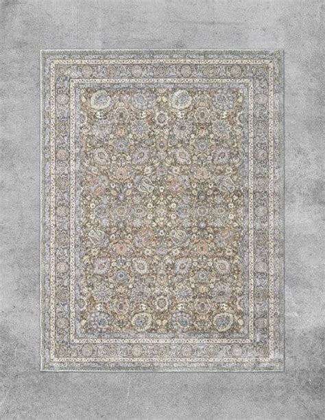 Regal Harmony Rug Olive/Silver (OSM-TM-25) – weaveanddesign