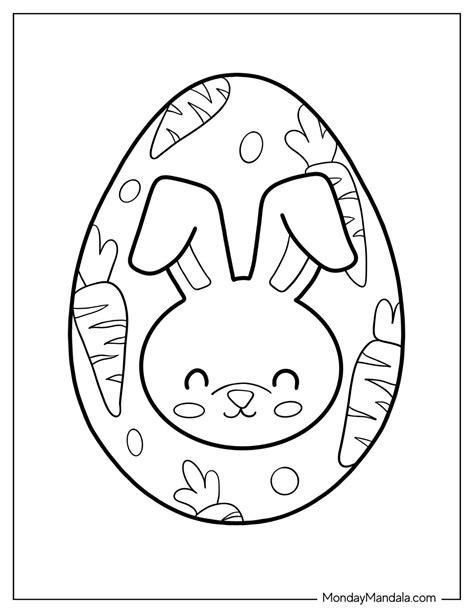 Easter Bunny Egg Coloring Pages [2025]