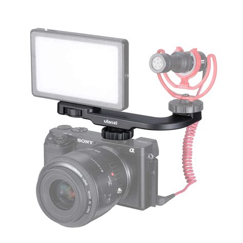 ULANZI PT-8 On Camera Vlog Cold Shoe Bracket Microphone Extension Bar ...