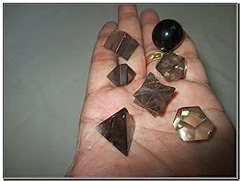 Jet Beautiful A++ Smokey Quartz 7 Stones Free 40 Page Booklet on Jet ...