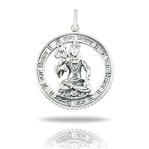 Buy Fourseven® Jewellery Shiva Mantra Aashirwaad Silver Pendant Fits in ...