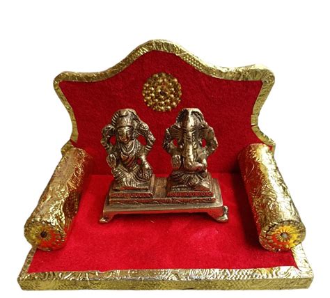Buy Ganesh Laxmi JI Ki Murti Ganesh Lakshmi Statue Brass Murti for Home ...