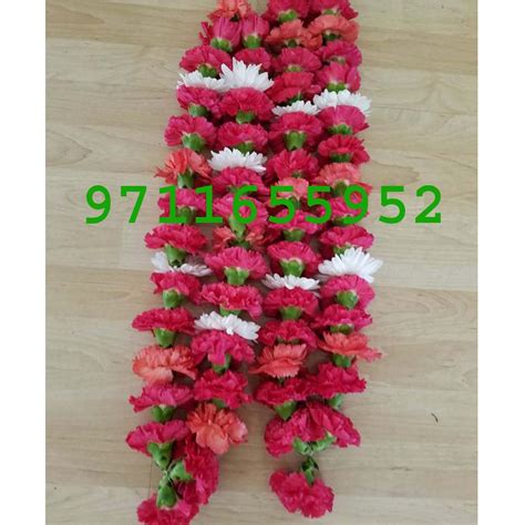 blue and white orchid varmala garland - Flower N Petals