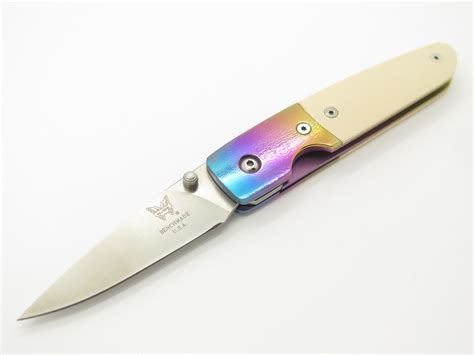 Vintage Benchmade 850 Mel Pardue ATS-34 Micarta Linerlock Folding ...