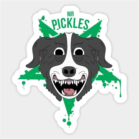 The Demonic Dog Sticker | Mr pickles, Cartoon art styles, Fun stickers