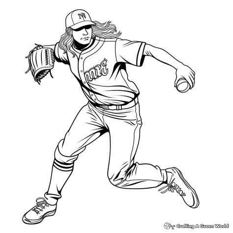 Softball Coloring Pages - Free & Printable!