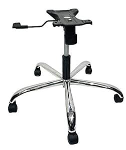 PP Chair Revolving Office Chair Steel Base + Casters (Black) Wheels ...