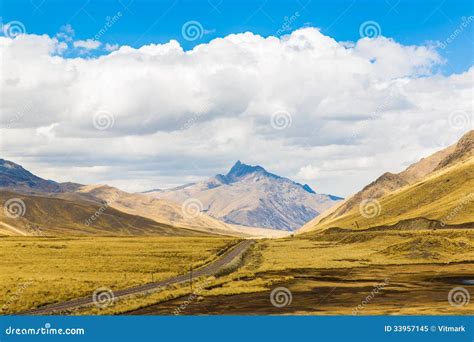 Road Cusco- Puno, Peru,South America. Sacred Valley of the Incas ...