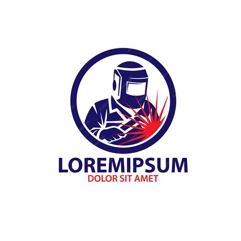 Modelo de design de logotipo de soldagem | Vetor Premium