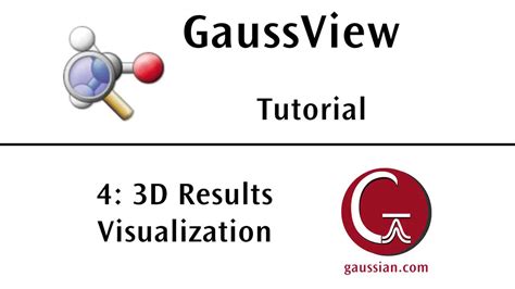 GaussView Tutorial 的图像结果