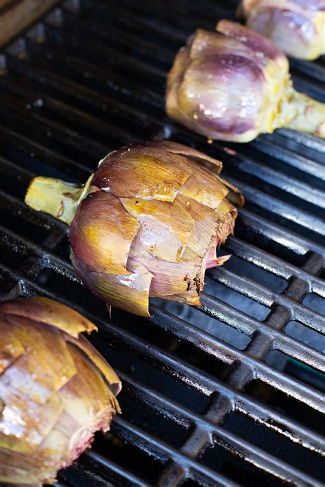 Grilled Artichoke Recipe With Herbed Roasted Garlic Aioli — Salt & Wind ...