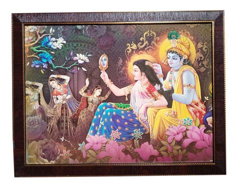 Mask Interior Radha Krishnan God Wall Hanging Photo Frame_M16_330cm ...