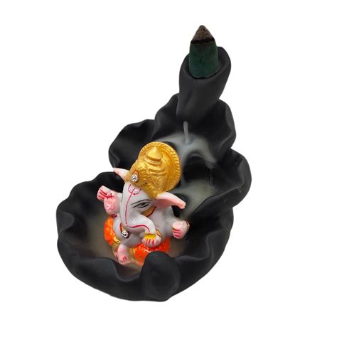 Buy Homebia Handicrafted Lord Ganesh Statue Dhup Batti Stand Smoke ...