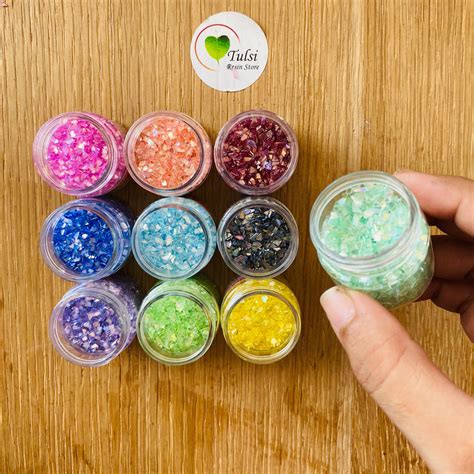 Rainbow Glass Chips Set – Tulsi Resin Store