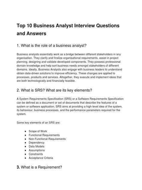 Image result for BA Interview Questions and Answers